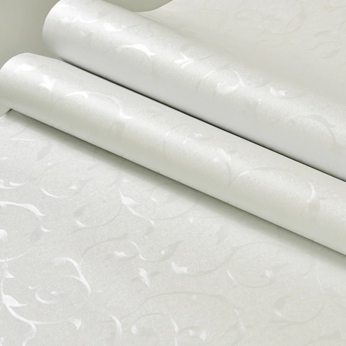 OEM 3D European Deep Embossed Decor PVC Leather Floral Peel and Stick Self Adhesive Wallpaper Removable for Bedroom
