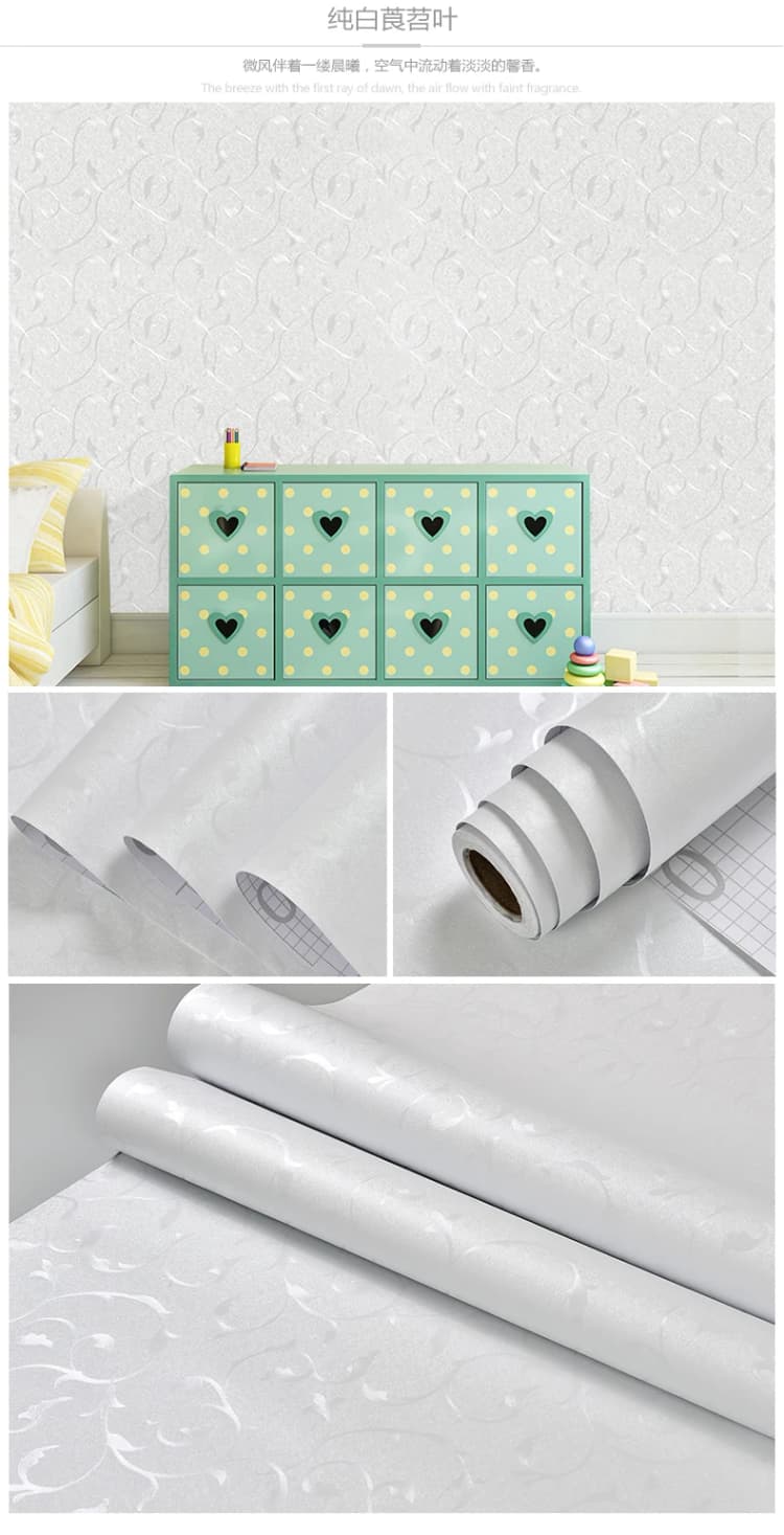 OEM 3D European Deep Embossed Decor PVC Leather Floral Peel and Stick Self Adhesive Wallpaper Removable for Bedroom detail 4