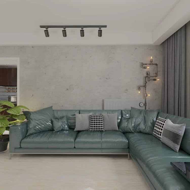 3D Matte Light Grey Concrete Cement Wallpaper Vinyl Texture PVC Self Adhesive Removable Wall Paper for Bathroom detail 4