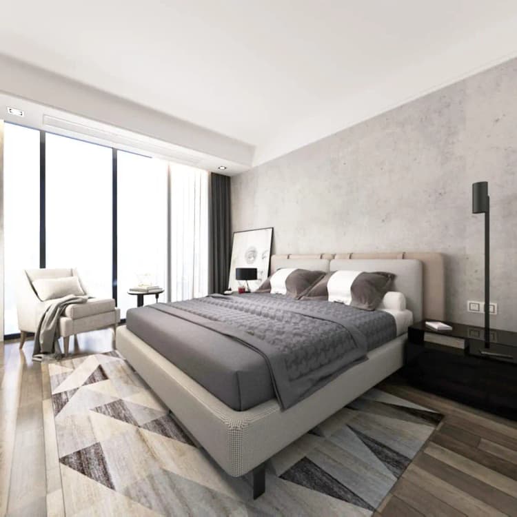 3D Matte Light Grey Concrete Cement Wallpaper Vinyl Texture PVC Self Adhesive Removable Wall Paper for Bathroom detail 6
