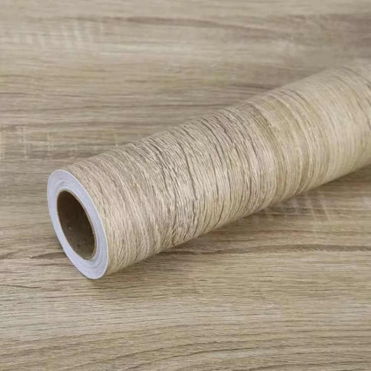 Wholesale Wood Grain  Stick Film for Cabinets Shelves Drawers Self-Adhesive  for Kitchen Removable Wood Textured Wallpaper detail 3