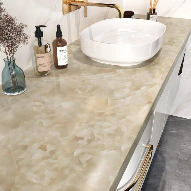 Wholesale 3D Marble Vinyl Peel and Stick Waterproof Removable Marble Wallpaper Self Adhesive Wallpaper for Kitchen Countertops detail 4