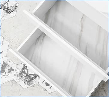 Waterproof Marble Sticker Self Adhesive Contact Paper Kitchen Bathroom Sticker White Marble Vinyl Wallpaper Home Decoration detail 3