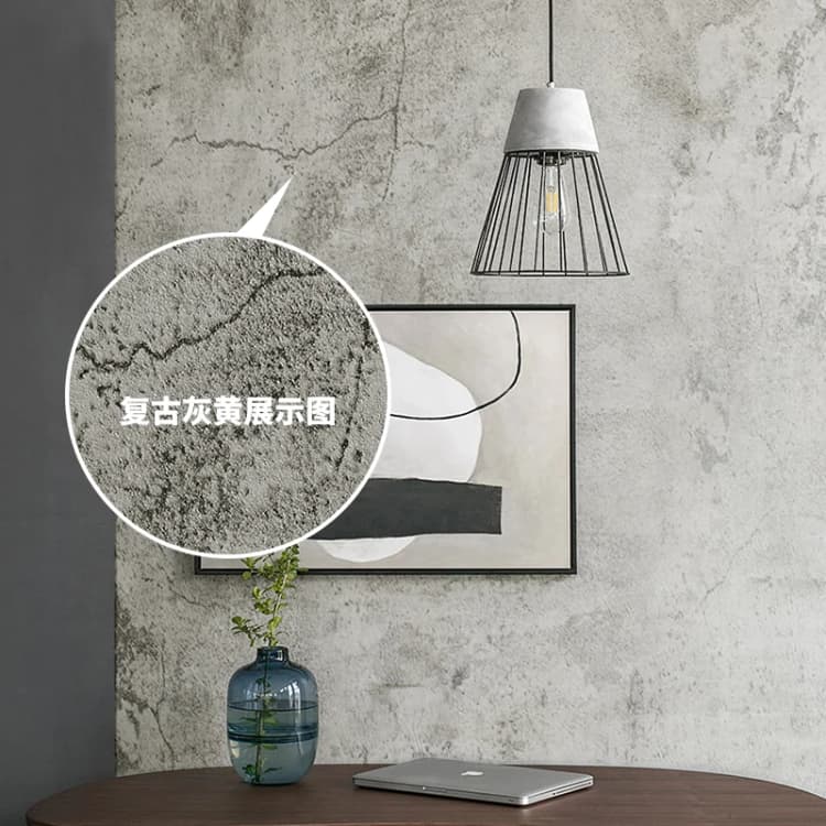 3D Textured Peel and Stick Concrete Wallpaper Black Grey Cement Contact Paper Self Adhesive Wallpaper for Walls Kitchen Bathroom detail 2