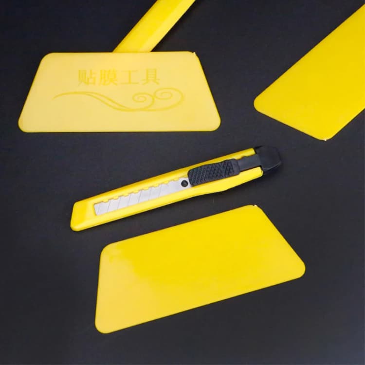Self Adhesive Wallpaper Scraper Peel and Stick Wall Paper Film Air Bubble Removal Scraper Small Squeegee detail 5
