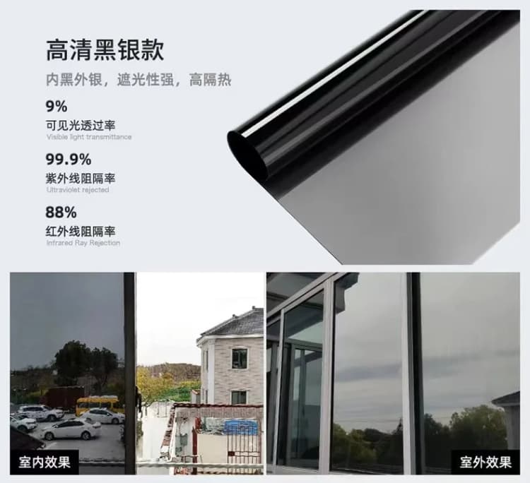 Privacy Vinyl Roll Glass Decorative Pvc Frosted Mylar Film Static Cling Self Adhesive Window Film for Bathroom Office Hotel detail 2