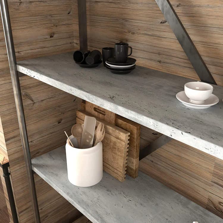 Morden Wallpaper Designs 3D Pvc Self Adhesive Concrete Cement Wallpaper Wall Covering for Bathroom Kitchen Cabinets Countertop detail 5