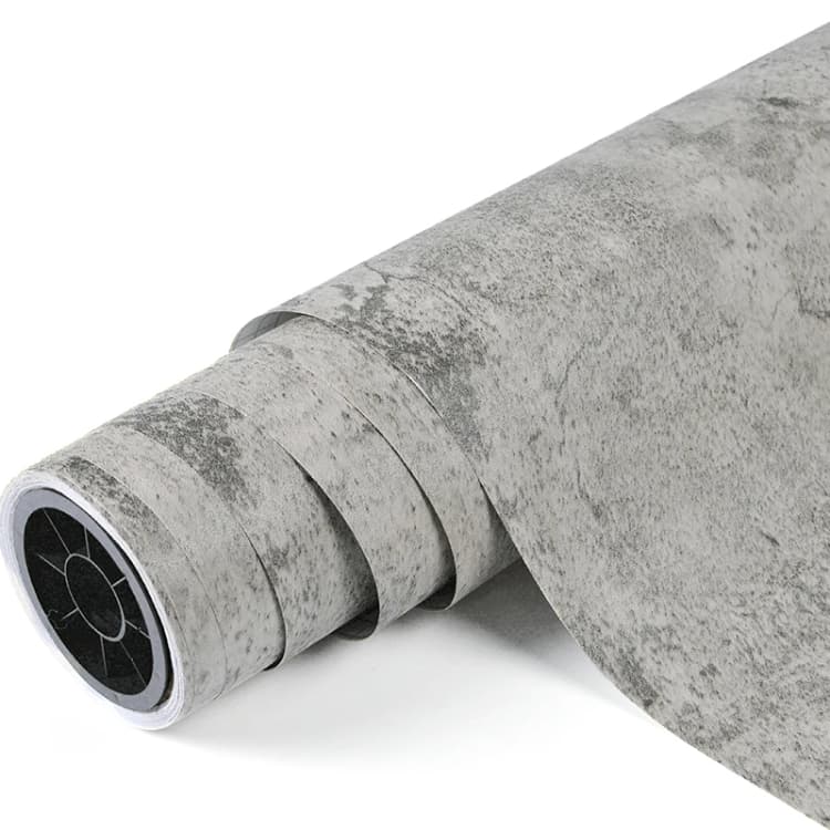 Chinese Manufacturers 3d Cement Wallpaper Thick Peel and Stick Industry Style Waterproof Pvc Vinyl Self-adhesive Decor Wallpaper detail 1