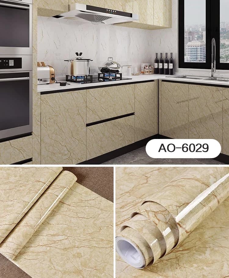 Peel Stick Easy Removable Waterproof Marble Contact Paper Kitchen Countertop Self Adhesive Granite Gray Decorative Wallpaper detail 4