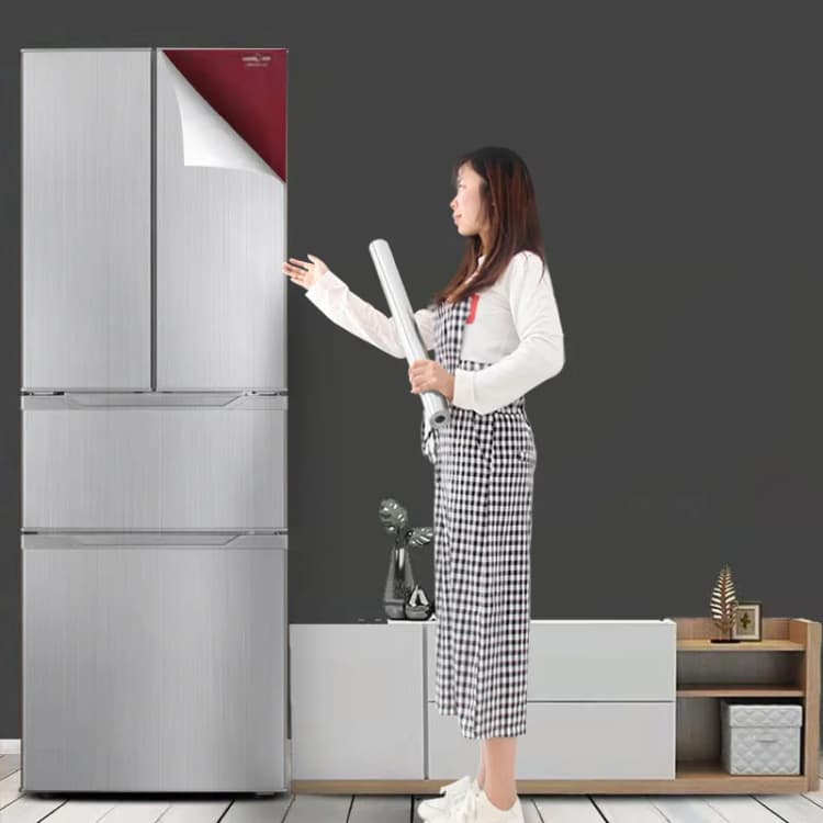Stainless Steel Wall Paper Rolls Decoration Self Adhesive Film Decoration Gold Wallpaper Metallic detail 1