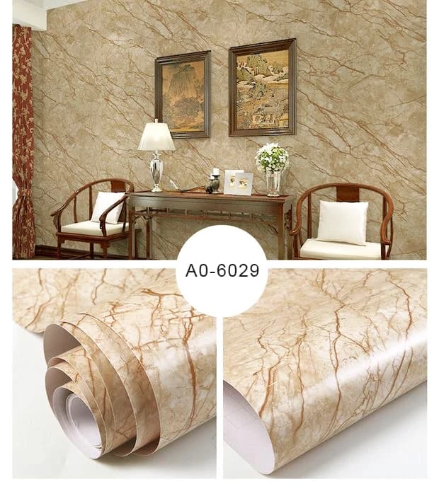 61CM*2M Peel Stick Self Adhesive Granite Paper Furniture Sticker Paper Waterproof Pvc Marble Wallpaper for Kitchen Countertops detail 3