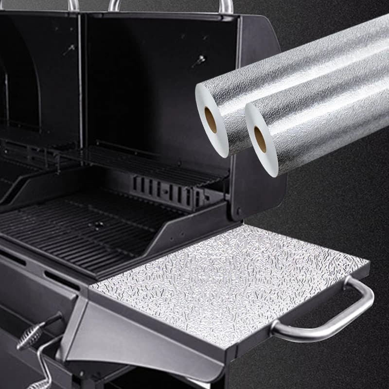 Factory Direct Cheap 3D Silver Waterproof Self-Adhesive Peel and Stick Wallpaper for Kitchen Bbq Grill