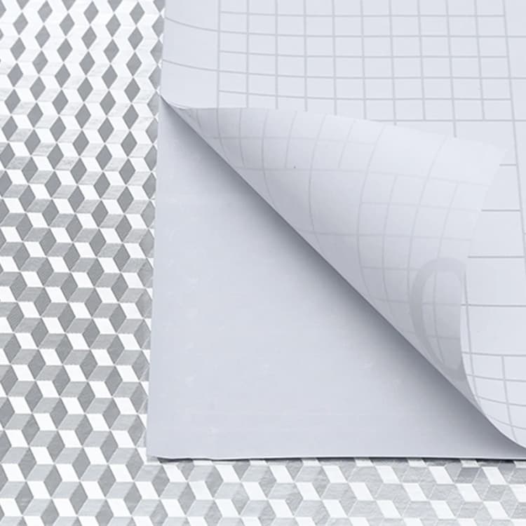 Factory Direct Cheap 3D Silver Waterproof Self-Adhesive Peel and Stick Wallpaper for Kitchen Bbq Grill detail 6