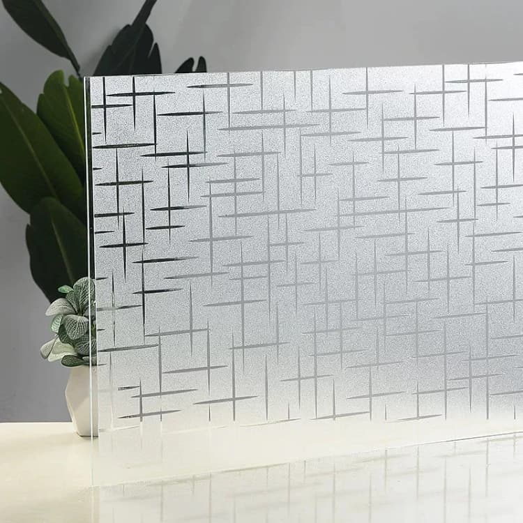 COWINLIFE DECO Stars Window Privacy Film Glass Door Vinyl Film Glossy Self Adhesive Contact Paper for Home Office Wallpaper Rolls detail 6