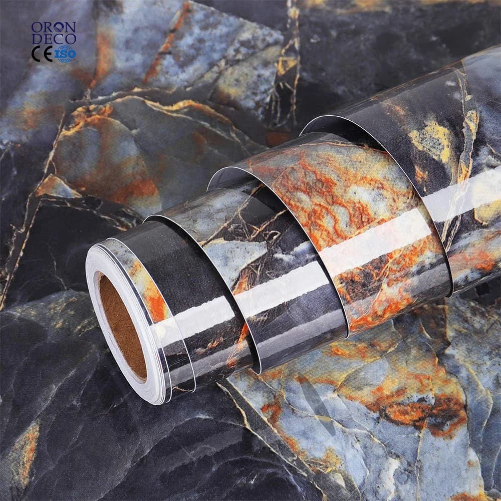 COWINLIFE Marble Sticker Wall Paper Peel Stick Wallpapers 3d Home Wallpaper Marble Coffee Table Wallpaper Rolls Room Decoration Items