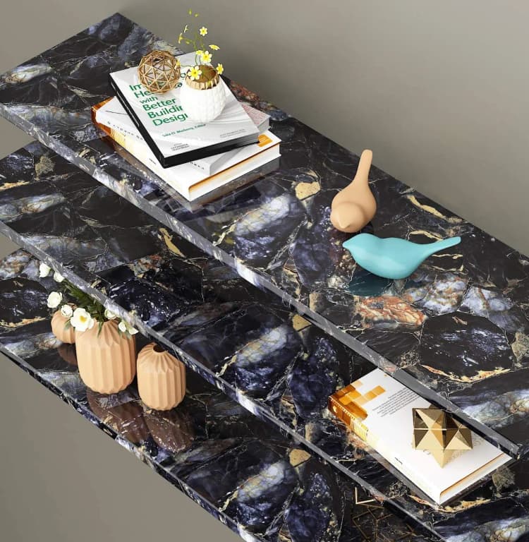 COWINLIFE Marble Sticker Wall Paper Peel Stick Wallpapers 3d Home Wallpaper Marble Coffee Table Wallpaper Rolls Room Decoration Items detail 6