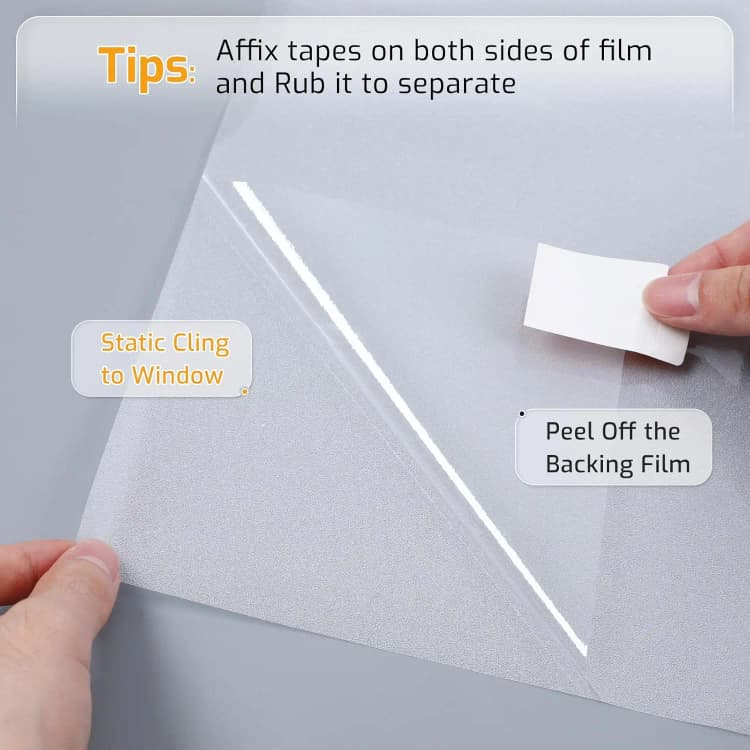 Window Privacy Film Glass Door Privacy Film 3D Decorative Wall Paper Window Sticker Self-Adhesive Vinyl Film Wallpaper Rolls detail 3