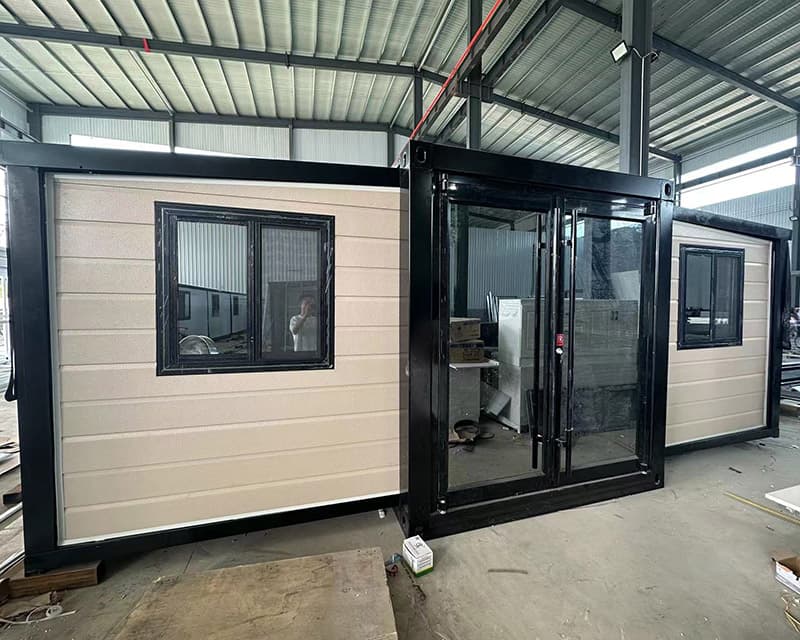 Beautiful exterior cladding 40ft expandable house affordable prefab house