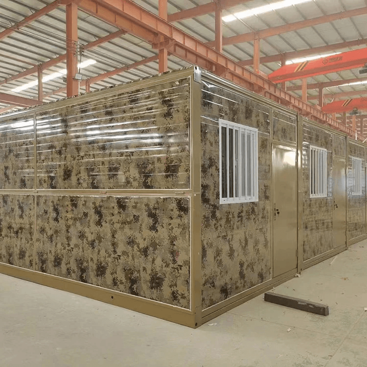 Factory Fold Out Prefab Container House China Folding Home Mobile Foldable Prefabricated House Two Rooms One Hall1 3