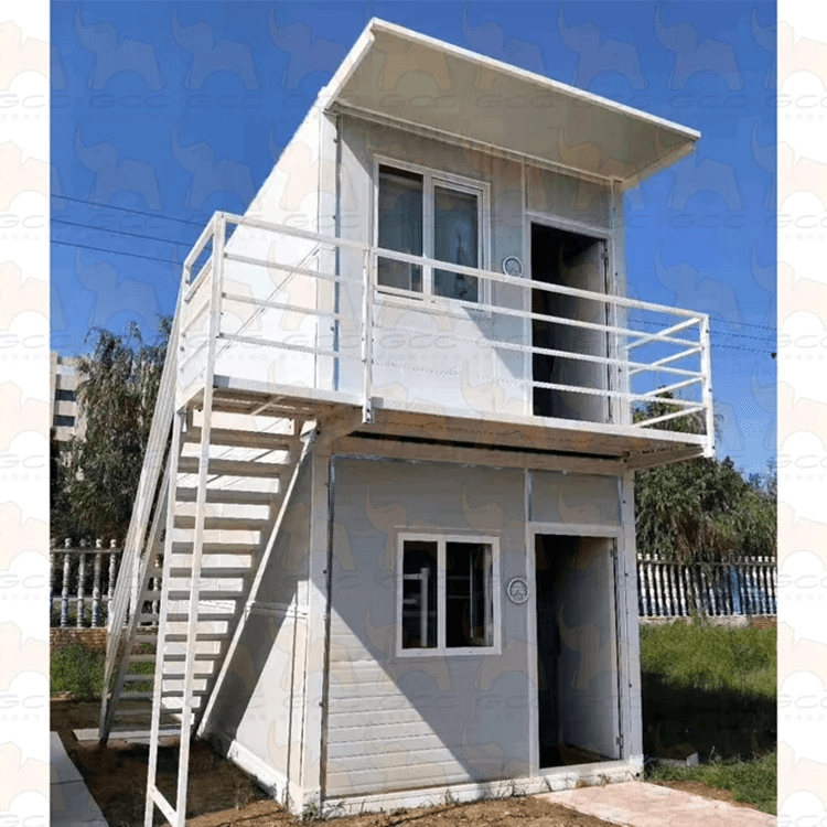 Wholesale Custom Prefabricated Foldable Rate Homes Rack Folding Partitions Prefab House Double Floors Container Home For Sale 4