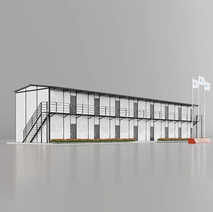 Prefab Container Homes 2 3 Story Prefabricated Hotel Flat Pack House With Toilet For Schools 1