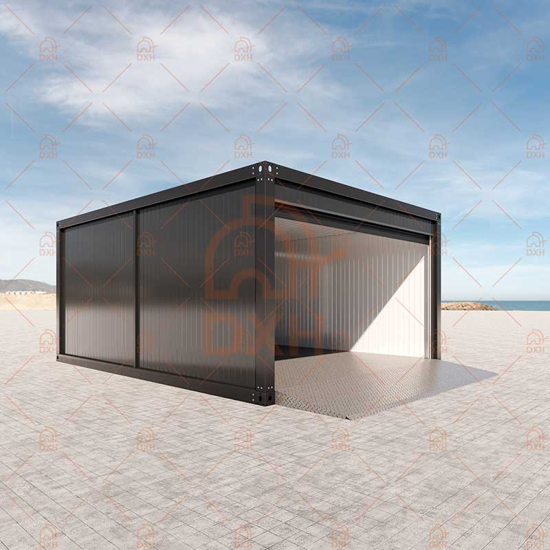 Flat Pack Container Garage with Corrugated Panels