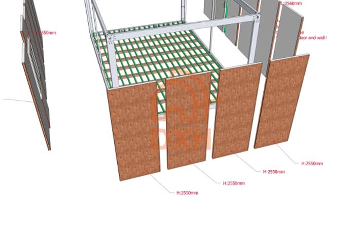 Insulated Rockwool Panels Container Garage