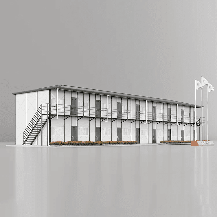 Prefab Container Homes 2 3 Story Prefabricated Hotel Flat Pack House With Toilet For Schools 6