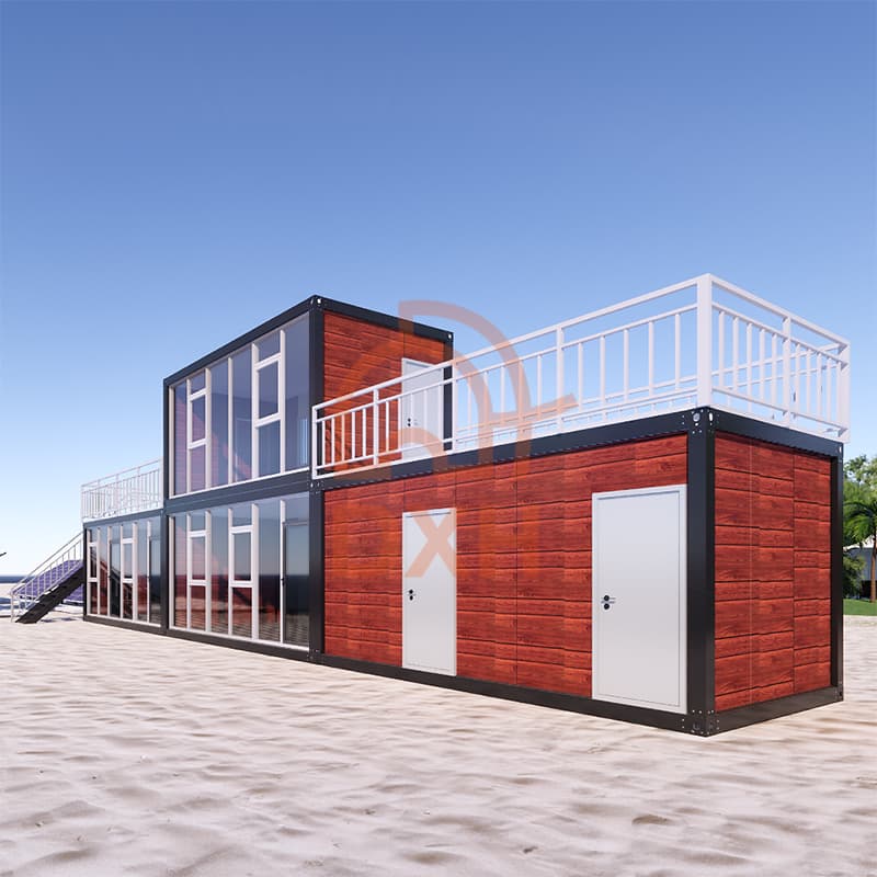 Build a double terrace container house with a sense of design 1