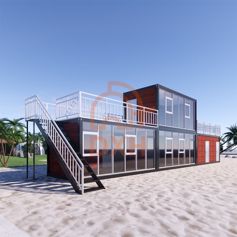 Build a double terrace container house with a sense of design 4
