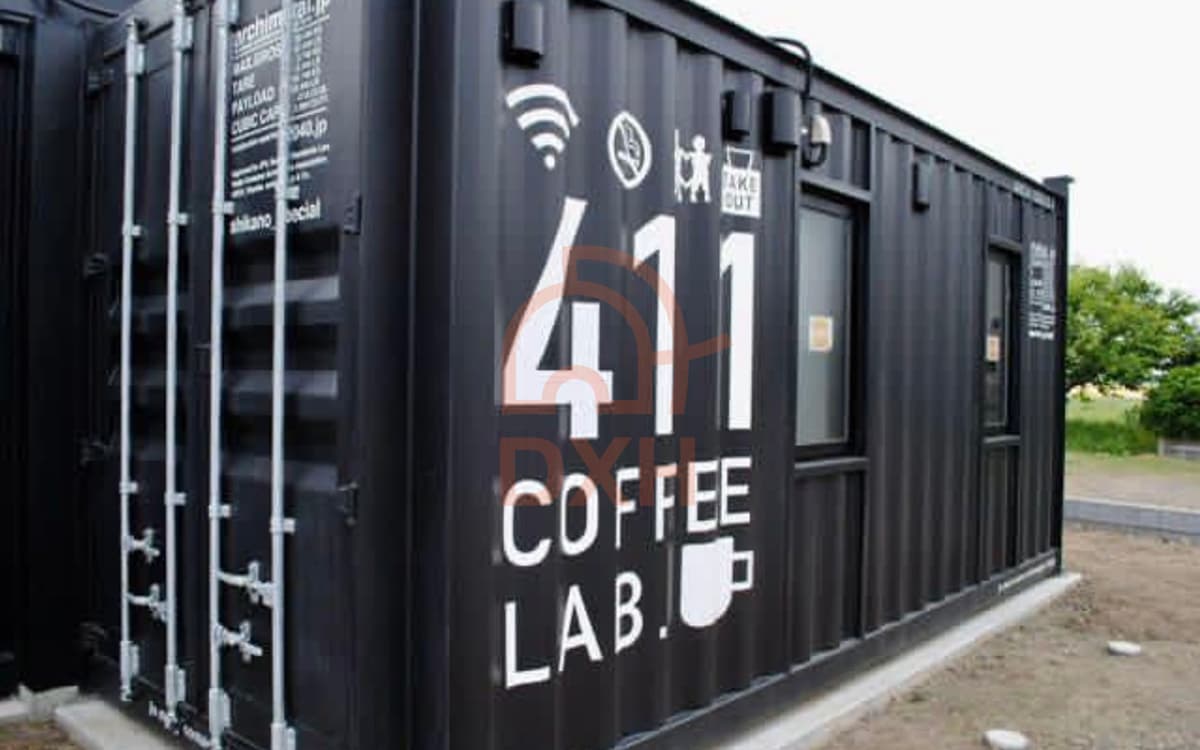 The modern container cafe is stylish, environmentally friendly and mobile at any time 8