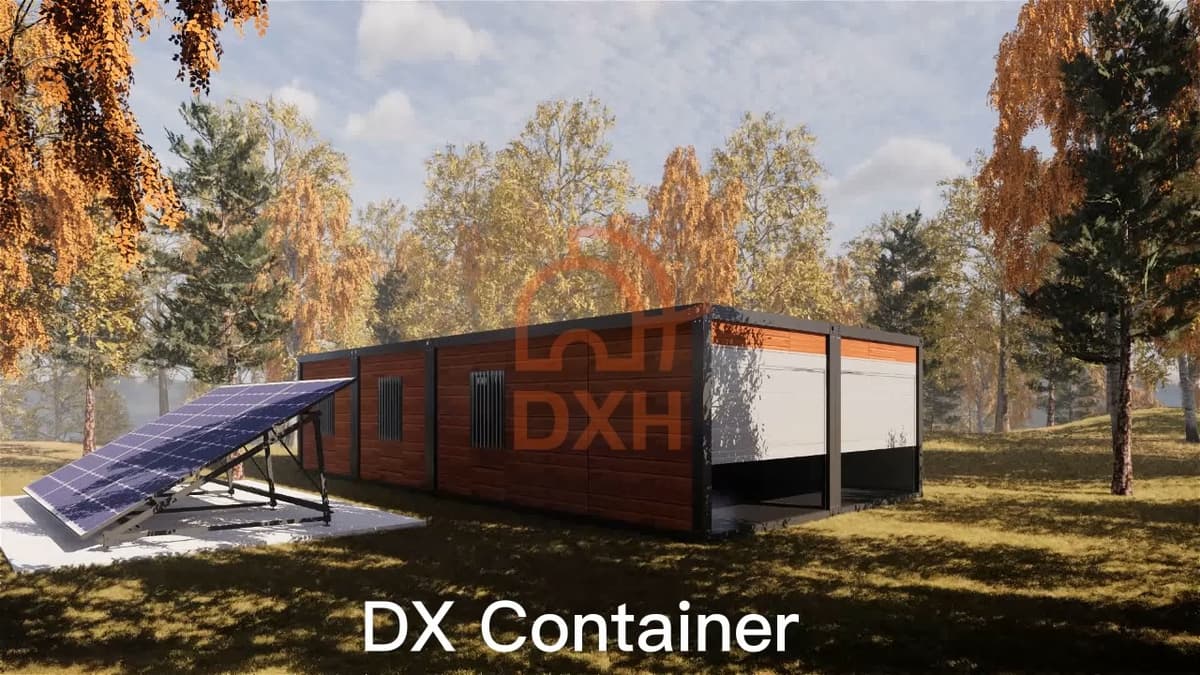 Custom multi-garage design using container
