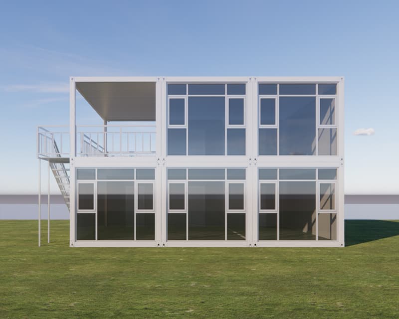 Prefab House made into 2-story dormitory 6