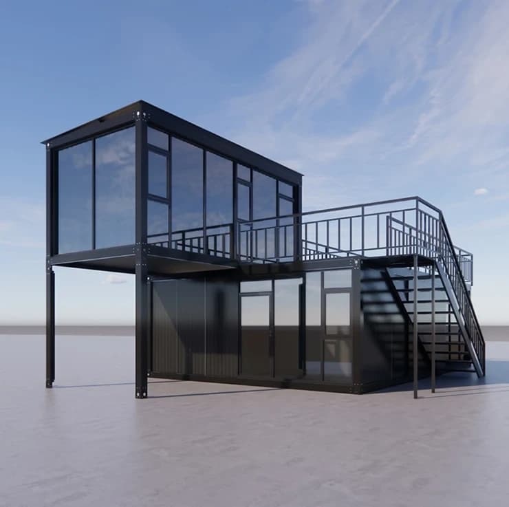 Factory Customized Modular Luxury Container Prefab House Pre Assembled House Prefabricated With Glass Windows 1