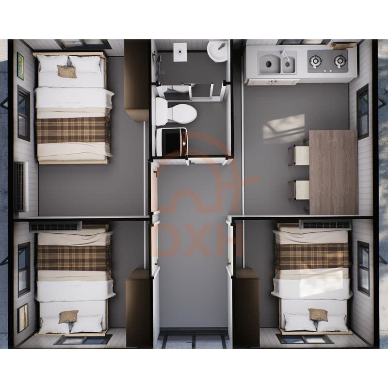 20ft Expandable Granny Flat Floor Plans
