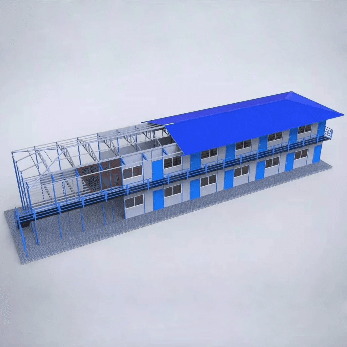 Efficient and Portable Temporary Prefabricated Housing Solution - New T Type Prefab House 5