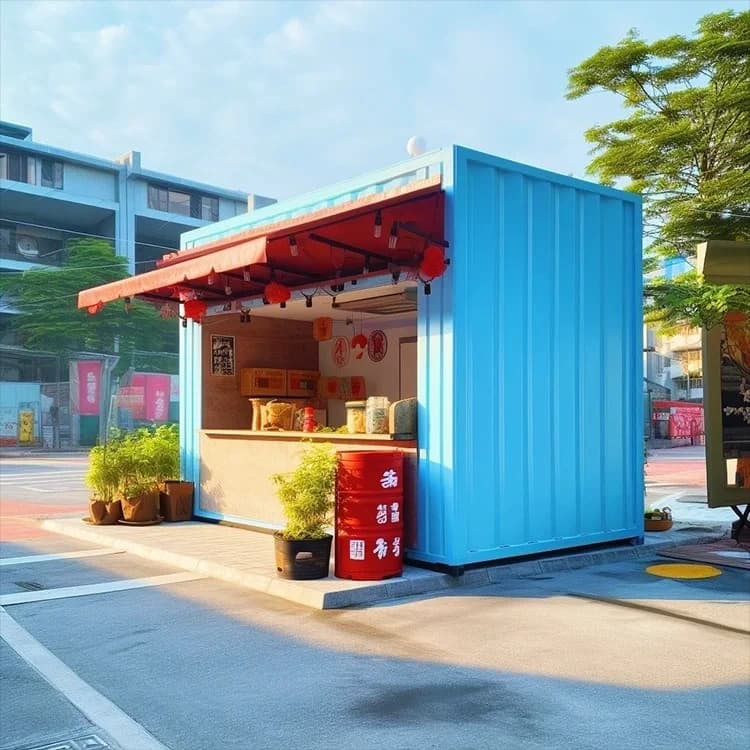 Affordable Modern Restaurant: Ice Cream Container House 1