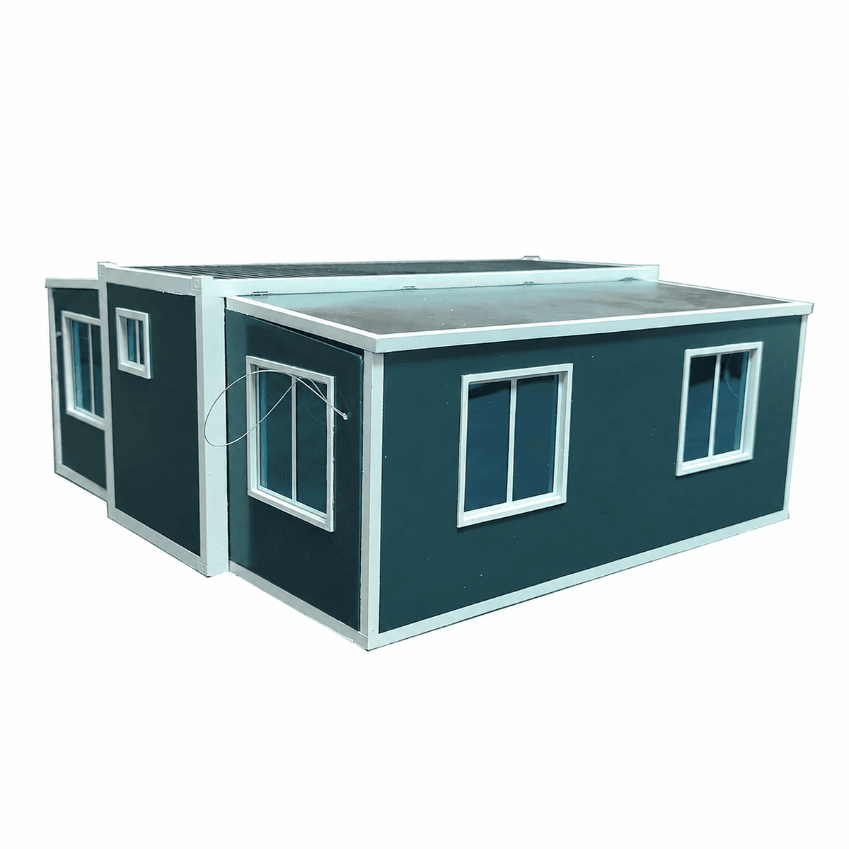 20ft Expandable Container House Customized Grey Light Luxury  1 Bedroom 1 Bathroom Prefab Home 4