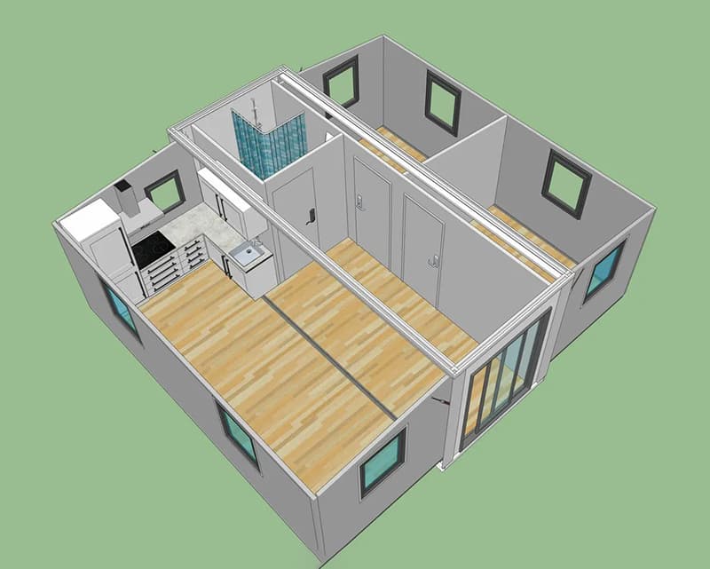 Hot selling 20ft granny flat 3
