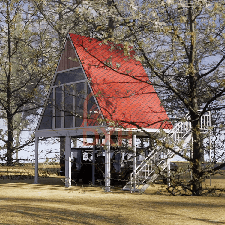 Factory Custom 10ft 20ft Portable Easy Fold Out Mini Small Prefab Folding Container House Little Triangle Prefabricated Home 5