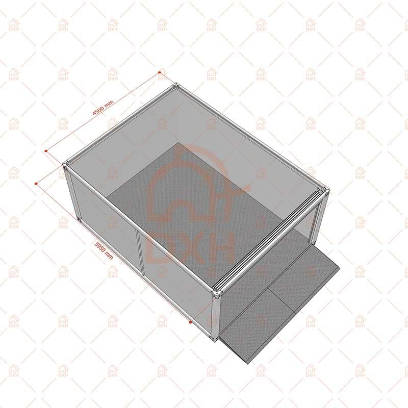 4.5mx5.95m Prefab Container Garage Layout