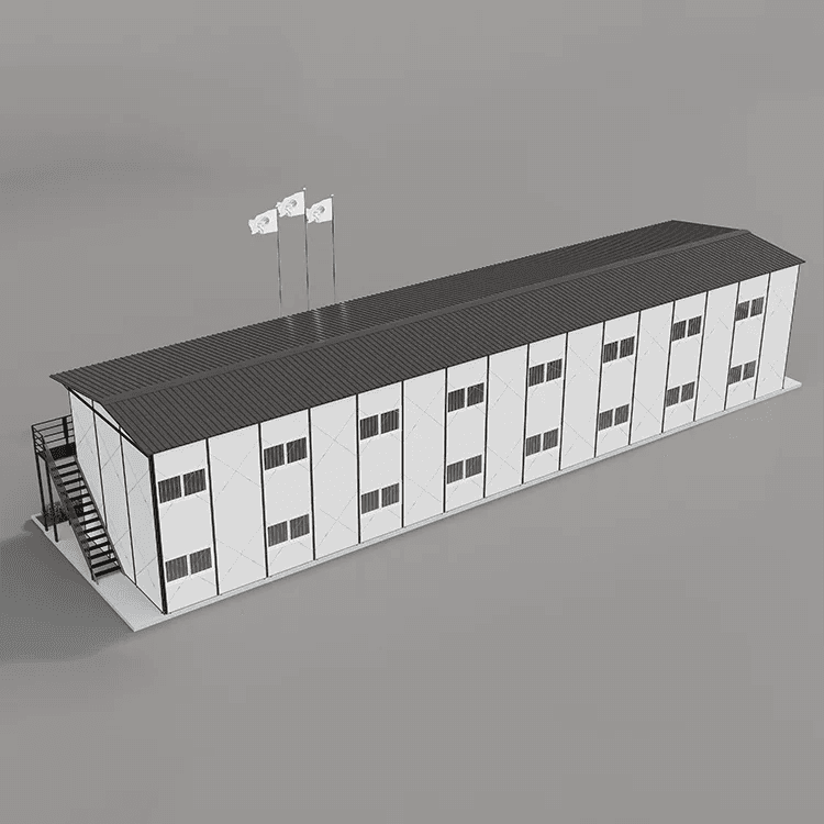Prefab Container Homes 2 3 Story Prefabricated Hotel Flat Pack House With Toilet For Schools 3