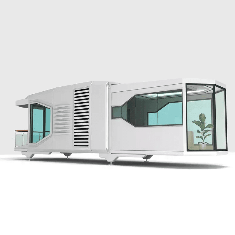 2023 Custom-made Modern Design Aluminum Alloy Capsule Tiny House For Living Prefab Houses Capsule Cabin Apple Cabin 5