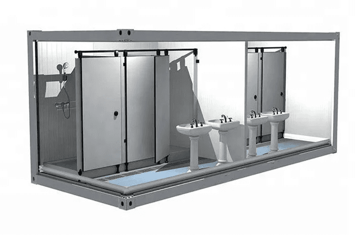 Quick Assembling Portable Prefab Container House Public Toilet For Sale 6