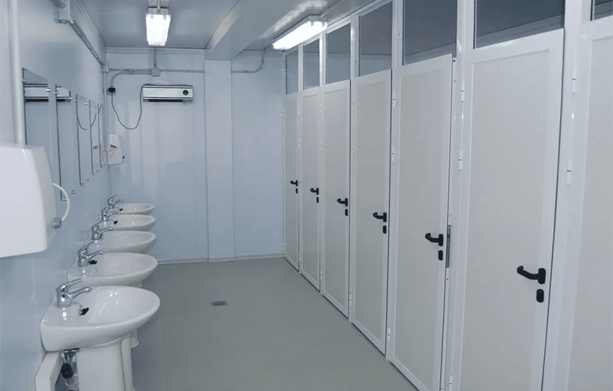 Ultimate Portable Camping Toilet & Shower Combo - Steel Cabin Mobile Bathroom Unit 2