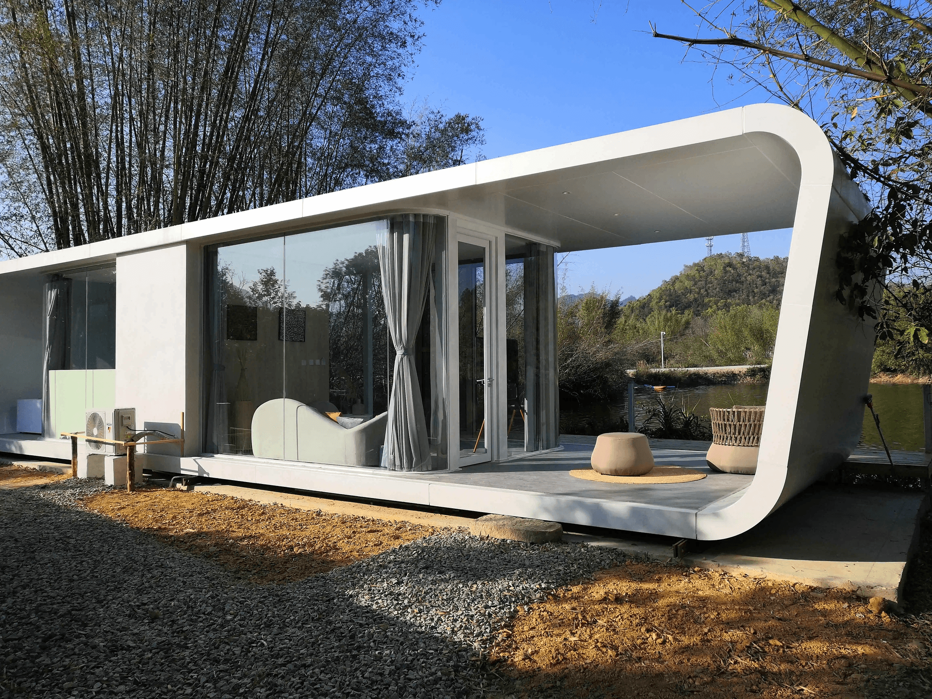 20ft 40ft Modular Prefab Tiny Homes Container Office Portable Apple Home Pod Movable Apple Cabin 4