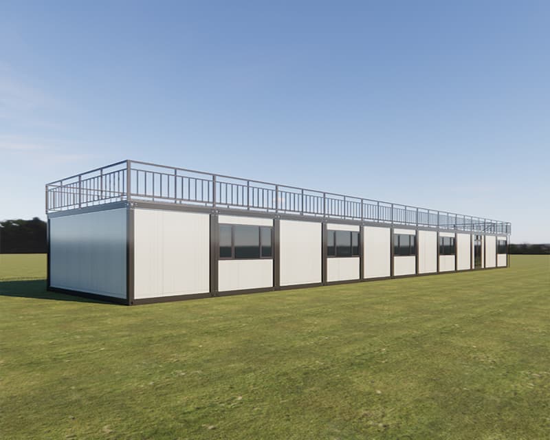 Container House With Terrace Prefabricated Restaurant 6