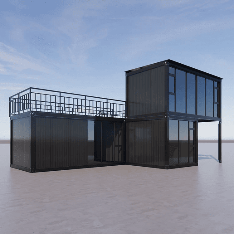 Factory Customized Modular Luxury Container Prefab House Pre Assembled House Prefabricated With Glass Windows 4