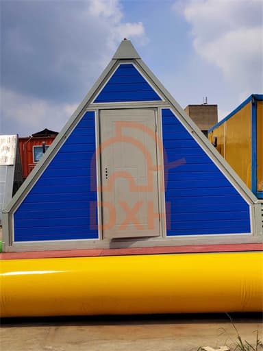 Space-Saving Triangular Folding Container House: Innovative, Portable & Easy-to-Set-Up Shelter Solution 11