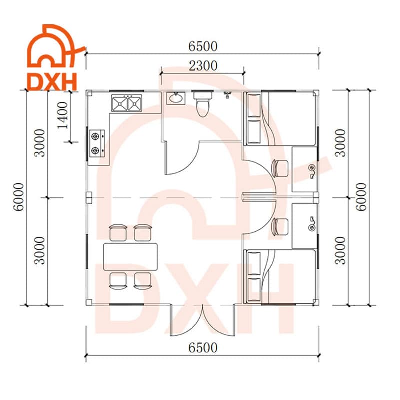 20ft Flatpack Container Design